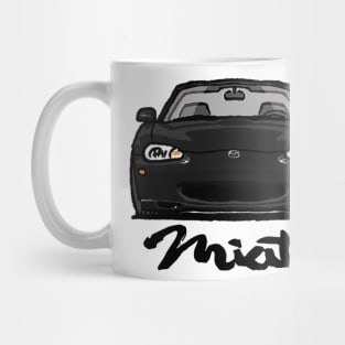 MX5 Miata NB Black Mug